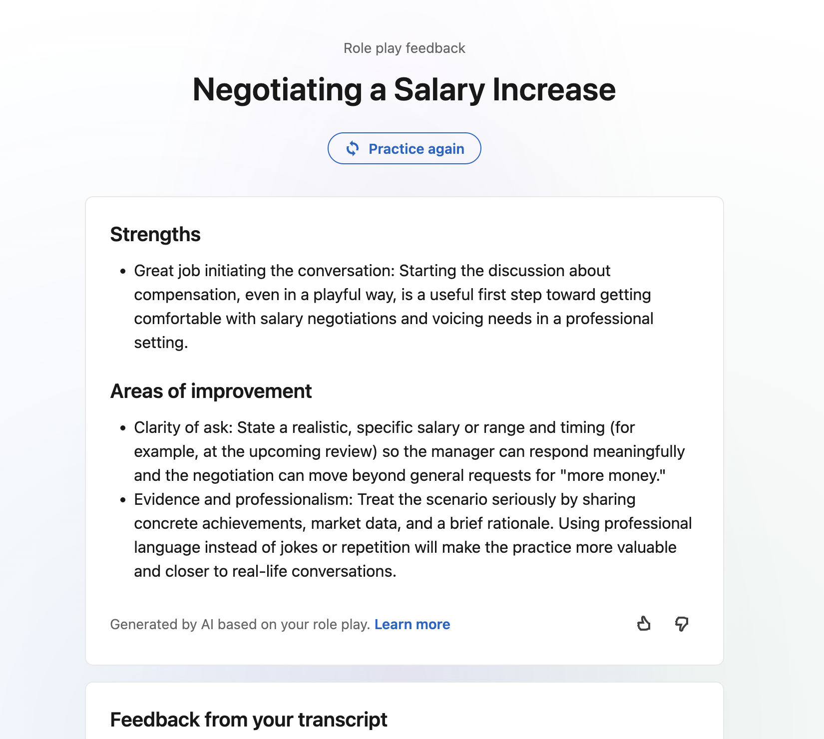 ai feedback