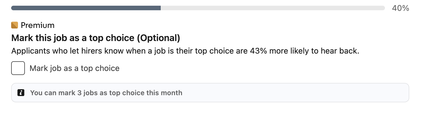 top choice